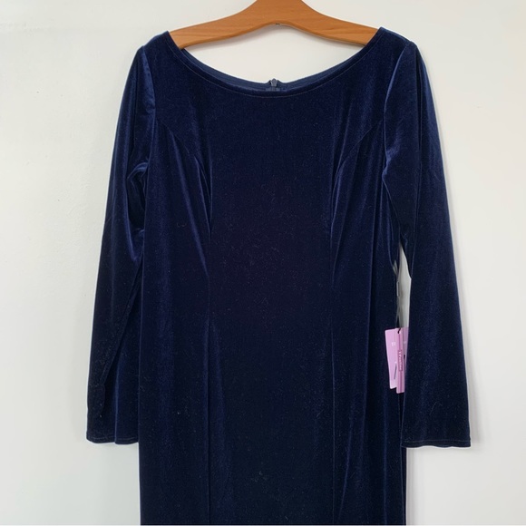 NWT TPonline Velvet Mermaid Prom Dress Long Evening Party Dress - Picture 5 of 10